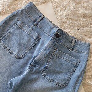 Bagatelle Collection Soho High Waisted Wide Legged Jeans Size 30 Blue